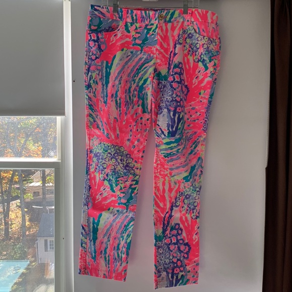 Lilly Pulitzer Pants - Lilly Pulitzer pink cotton trousers